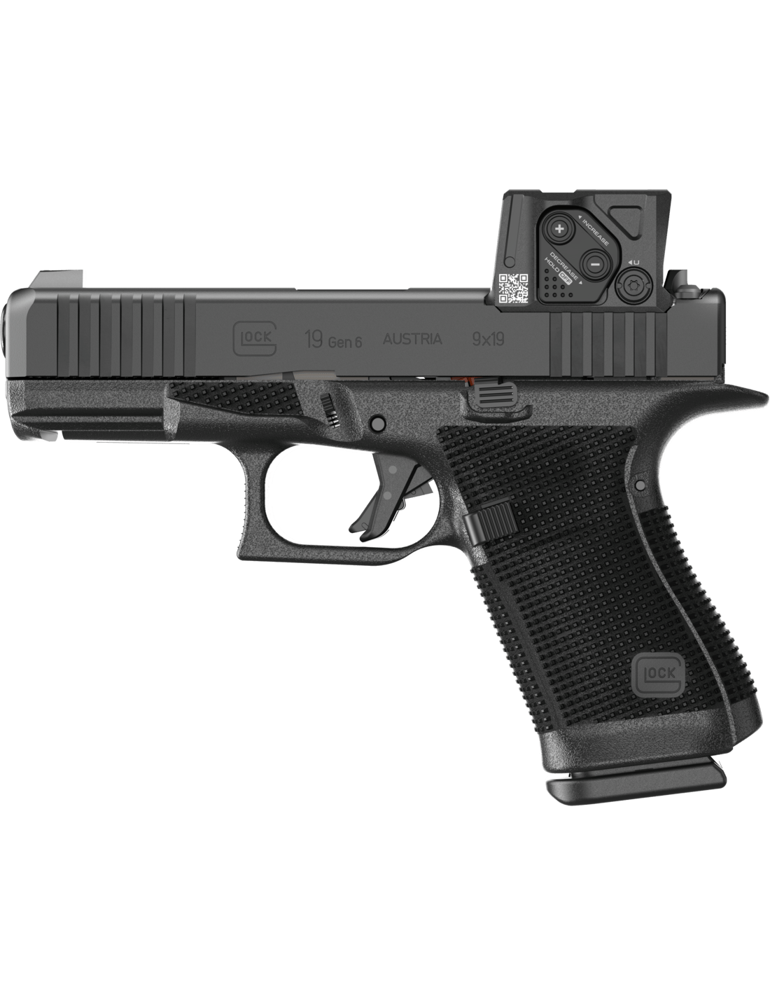 PISTOLET GLOCK 19 GEN6 OR FS 9X19 A-CUT COMBO AIMPOINT COA