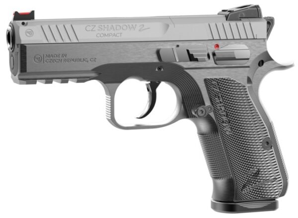 PISTOLET CZ SHADOW 2 COMPACT INDUSTRIAL SILVER 9×19