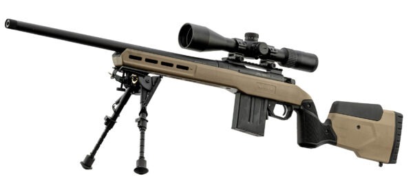 PACK MOSSBERG TACTICAL 308W + LUNETTE 6-24X50 + BIPIED