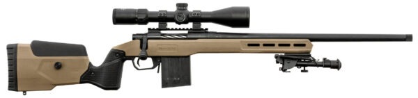 PACK MOSSBERG TACTICAL 308W + LUNETTE 6-24X50 + BIPIED